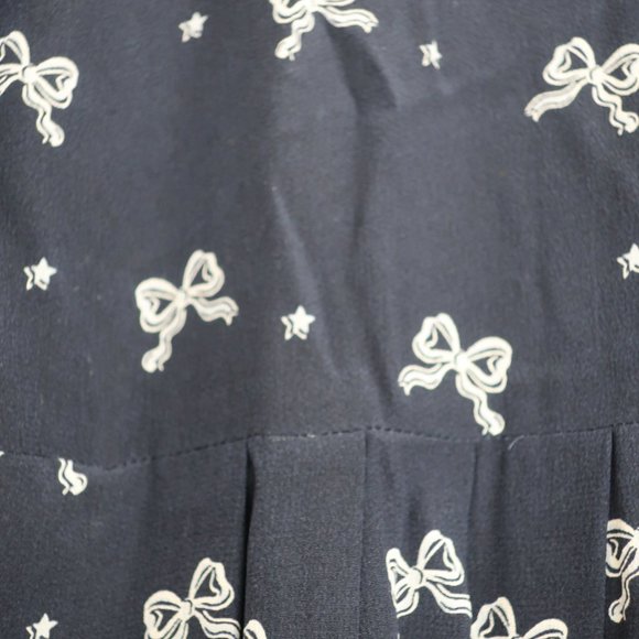Weekend Max Mara Navy bow print dress - Picture 4 of 5